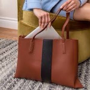 Vince Camuto Luck Tote NWOT Brown and Black